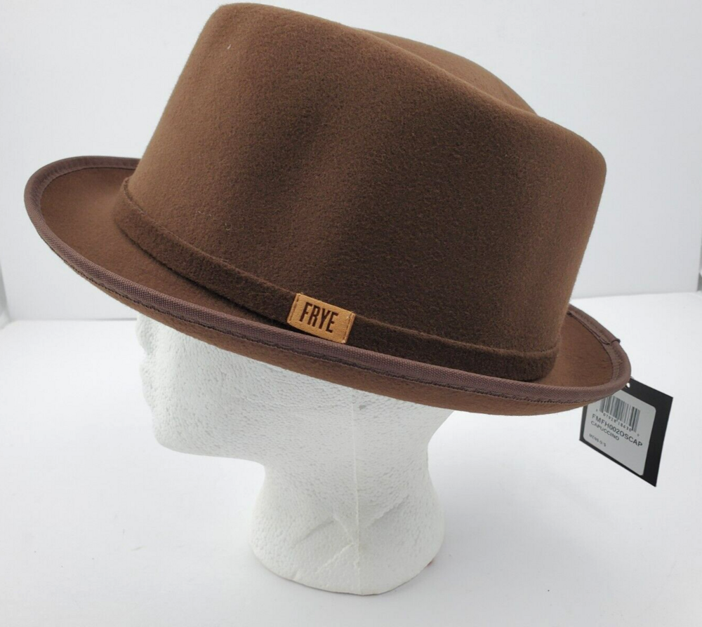 Frye Cappuccino Brown Stingy Brim One Size Men Fedora Hat NWT OSFM